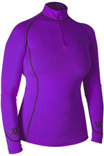 2022 Woof Wear Womens Performance Riding Shirt & Woof Wear Dressage Saddle Cloth Bundle - Ultra Violet